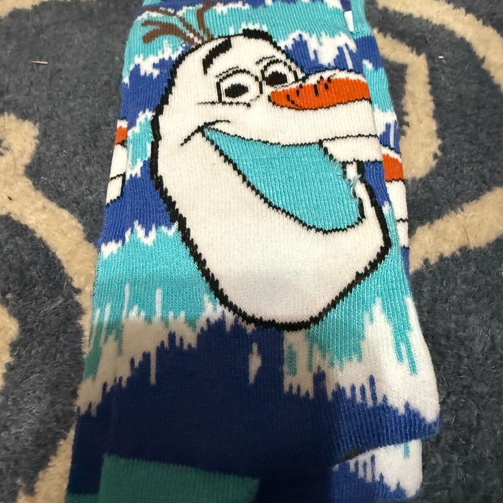 Disney Olaf Casual Socks - Blue and White